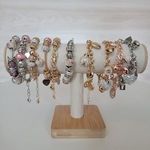 Elegant Pandora Style Beaded Bracelet